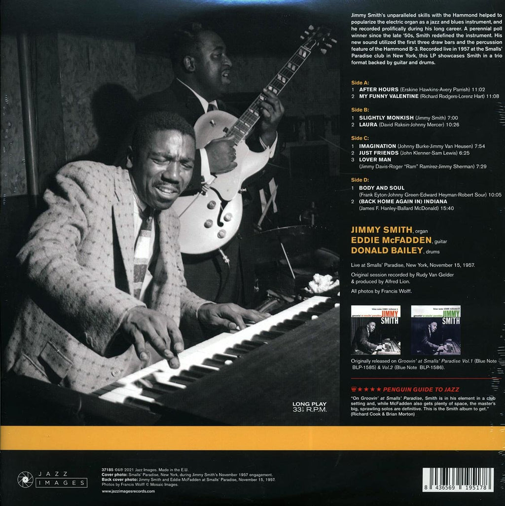 Jimmy Smith - Groovin' At Small's Paradise (ltd. ed.) (2xLP) (180g) Vinyl Record