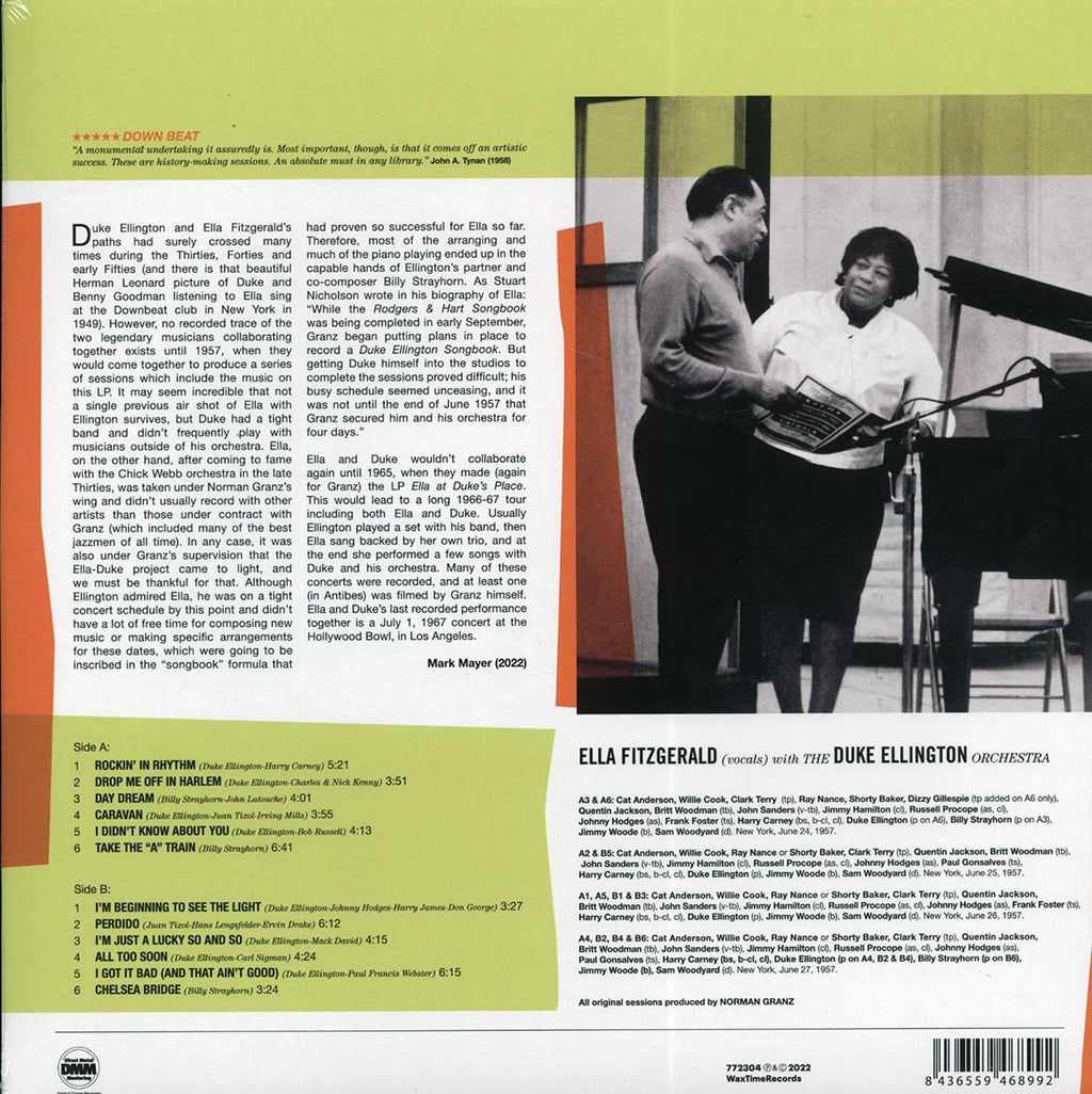 Ella Fitzgerald, Duke Ellington - The Best Of The Big Band Sessions (DMM) (ltd. ed.) (180g) (remastered) Vinyl Record