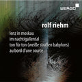 Riehm / Schwarzer / Nabicht / Edwards - Lenz In Moskau Im Nachtigallental Ton Fur Ton - Music CD