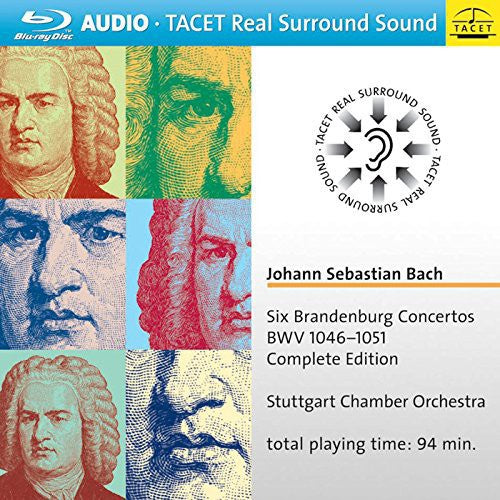 Bach,j.s. / Stuttgart Chamber Orch - Six Brandenburg Cons Bwv 1046-1051 Comp Edition - Blu-ray Audio