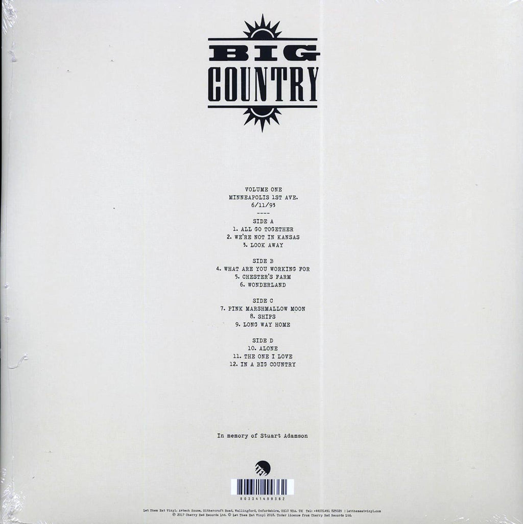 Big Country - We're Not In Kansas: The Live Bootleg Series 1993-1998 Volume 1 (ltd. ed.) (2xLP) (yellow vinyl) Vinyl Record