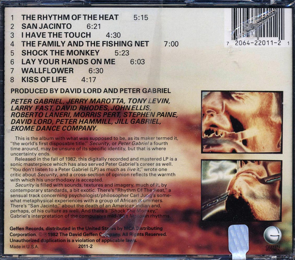 Peter Gabriel - Security Music CD