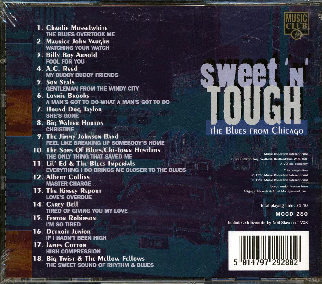 Charlie Musselwhite, Maurice John Vaughn, Billy Boy Arnold, Etc. - Sweet N Tough: The Blues From Chicago Music CD