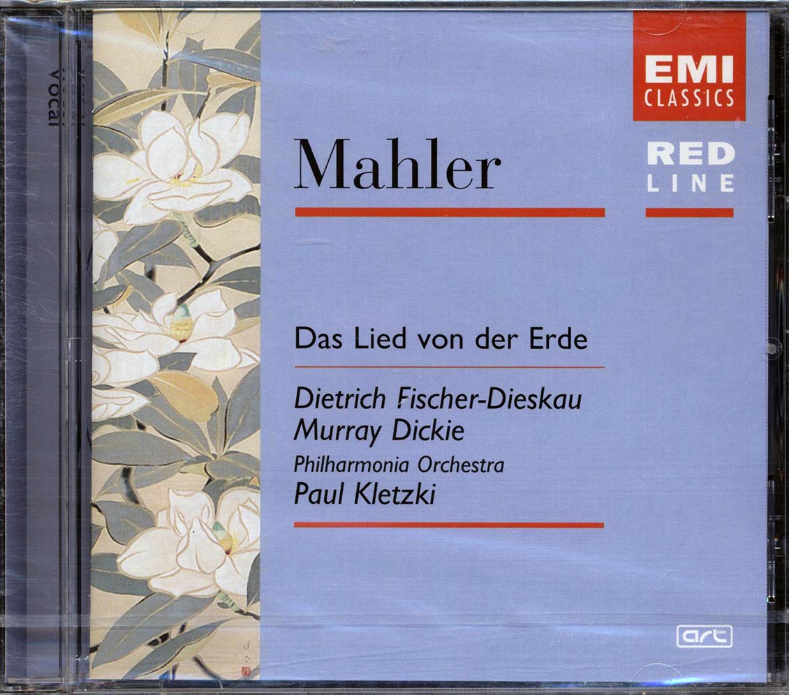 Mahler, Dietrich Fischer-Dieskau, Murray Dickie, Philarmonia Orchestra, Paul Kletzki - Das Lied Von Der Erde Music CD