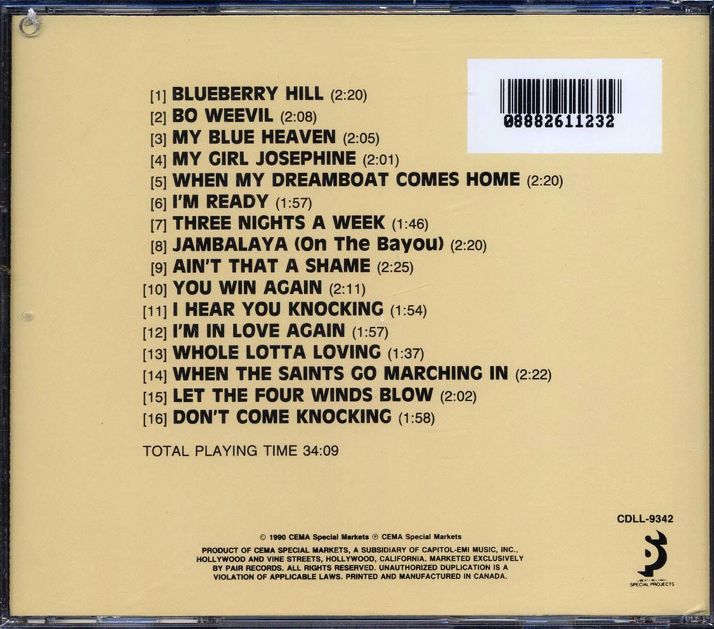 Fats Domino - Whole Lotta Rock N Roll (2 albums on 1 CD) Music CD
