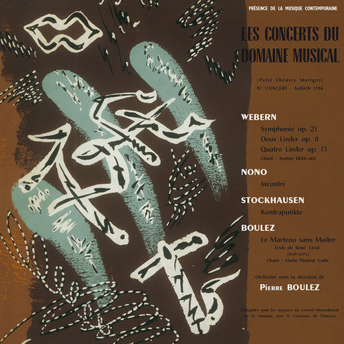 Webern / Nono / Stockhausen / Boulez - Le Concerts Du Domaine Musical 1956 - Vinyl Record