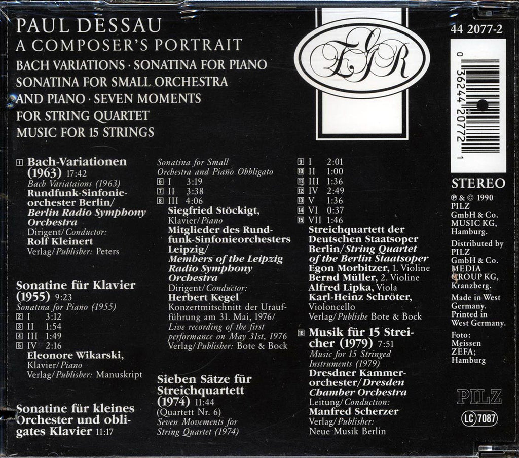 Paul Dessau - A Composer's Portrait (marked/ltd stock) Music CD