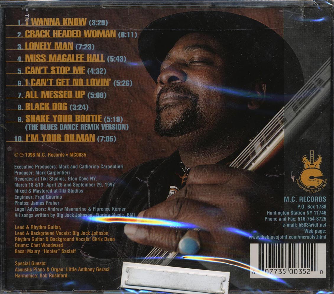 Big Jack Johnson & The Oilers - All The Way Back Music CD