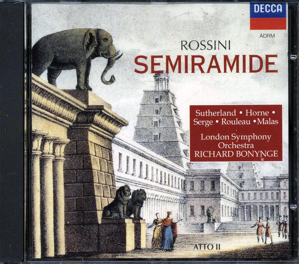 Rossini, Sutherland, Horne, Serge, Rouleau, Malas - Semiramide: Atto II Music CD