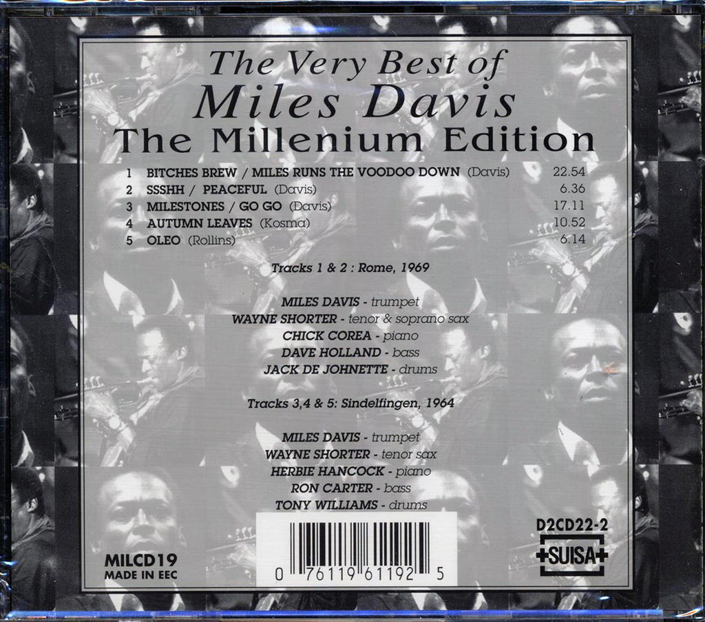 Miles Davis - The Very Best Of Miles Davis: The Millenium Edition Music CD