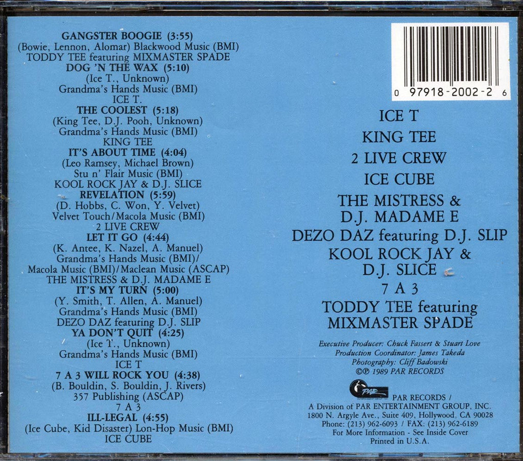 Ice-T, Toddy Tee, 2 Live Crew, Etc. - Prime Kuts Volume 2 Music CD