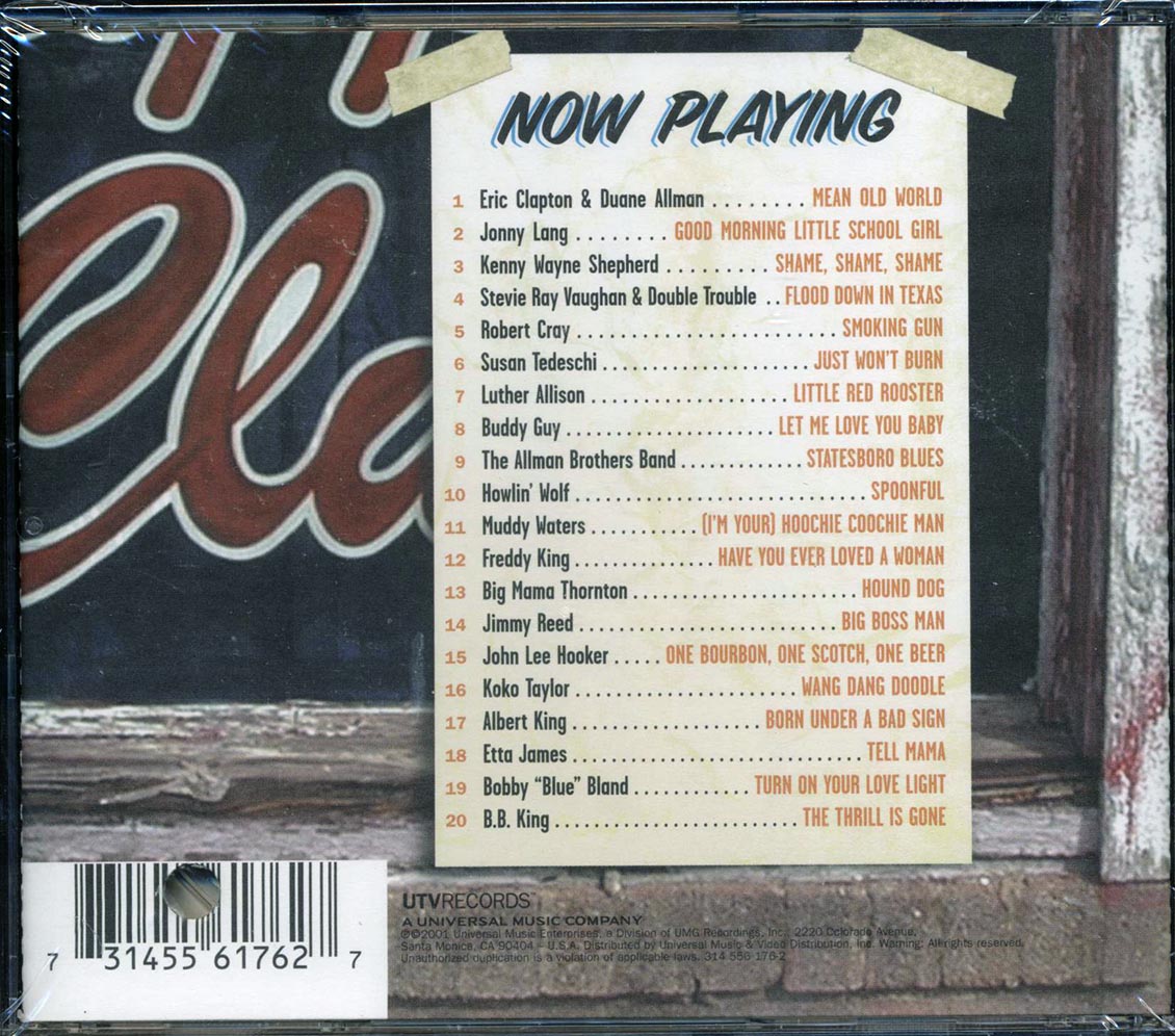 Eric Clapton, The Allman Brothers, Muddy Waters, Jimmy Reed, Etc. - Pure Blues (marked/ltd stock) Music CD