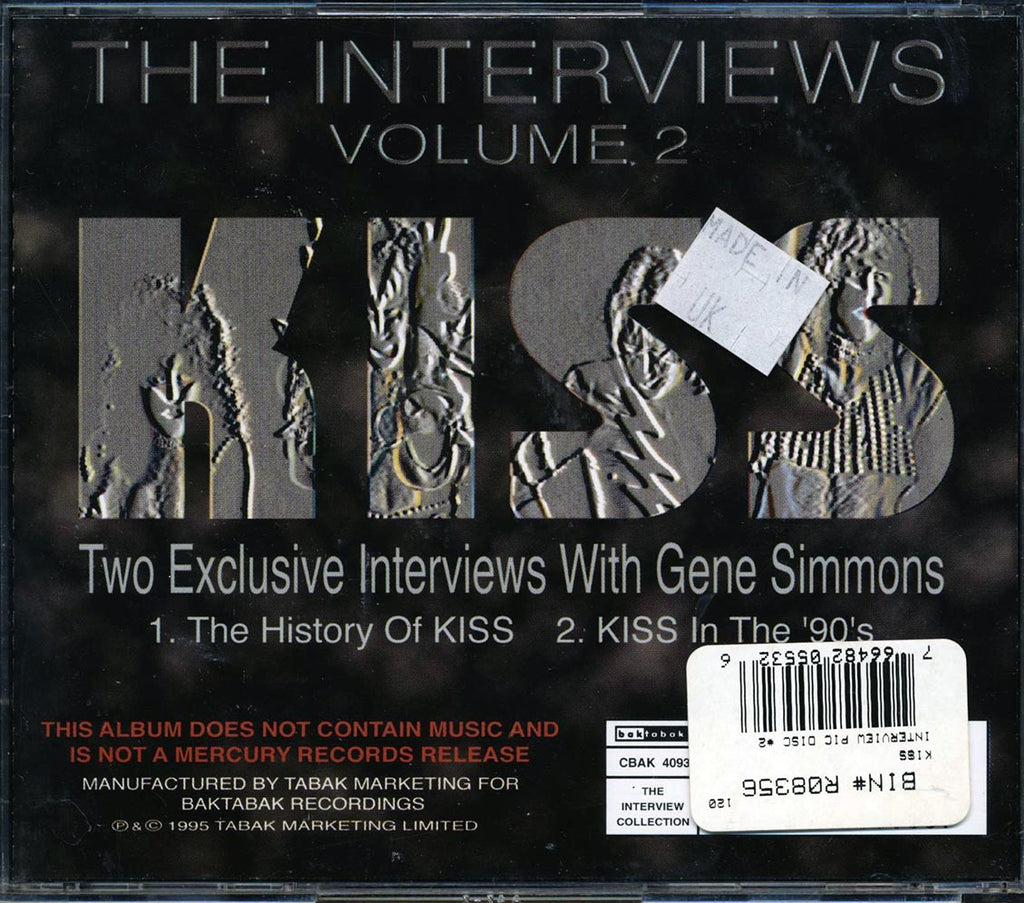 Kiss - The Interviews Volume 2 Music CD