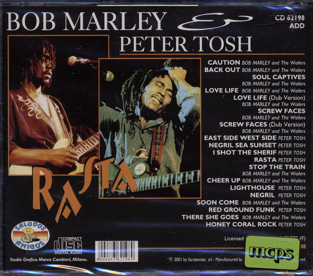 Bob Marley, Peter Tosh - Rasta Music CD