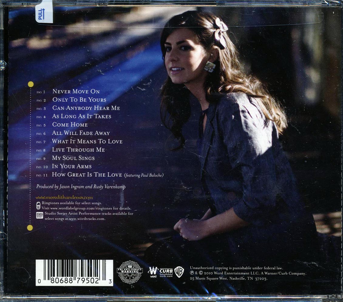 Meredith Andrews - As Long As It Takes Music CD