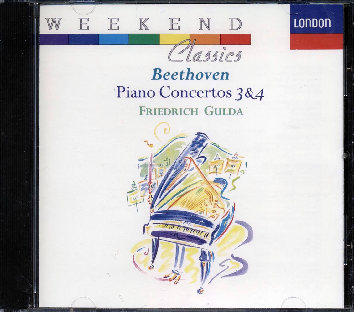Beethoven, Friedrich Gulda - Piano Concertos 3 & 4 (marked/ltd stock) Music CD