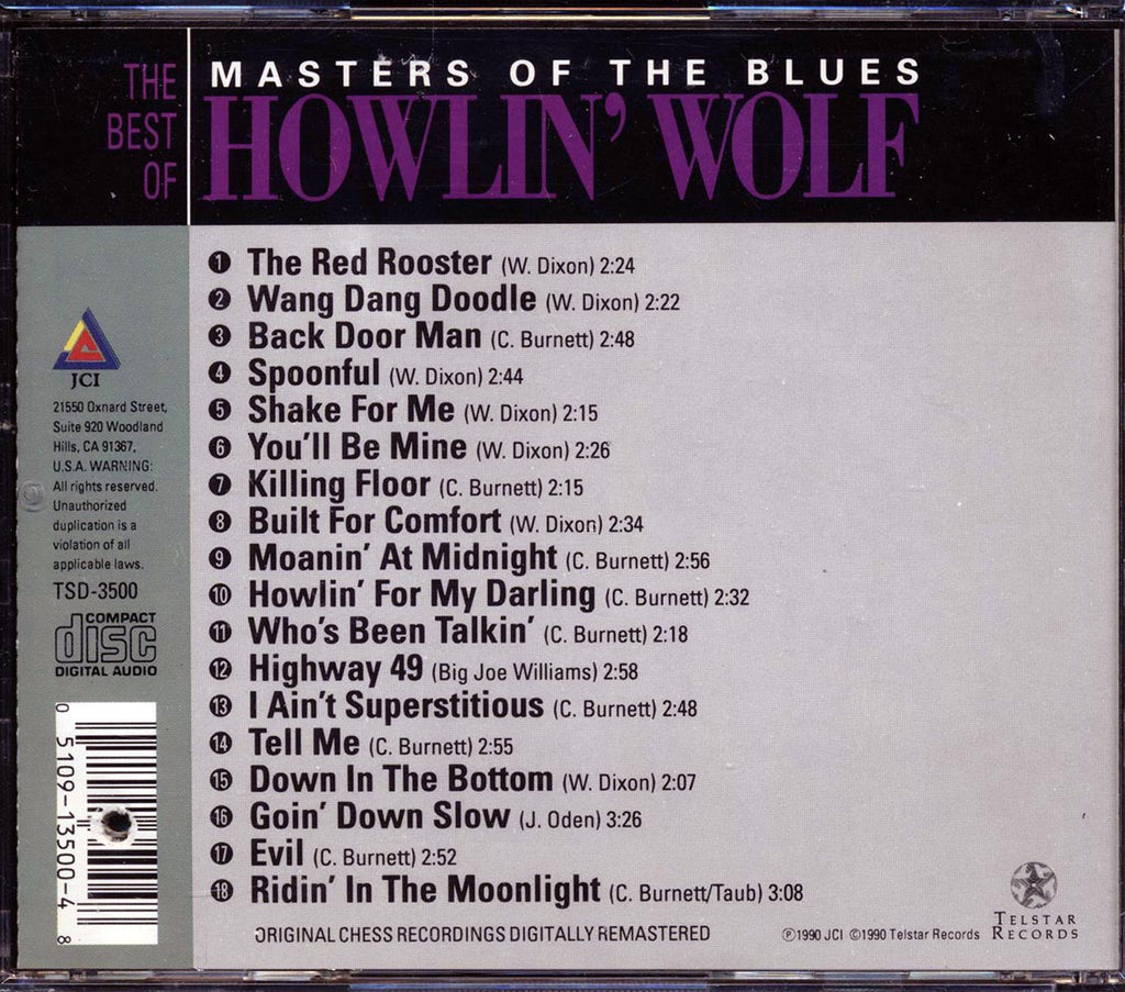 Howlin' Wolf - The Best Of Howlin' Wolf (marked/ltd stock) Music CD