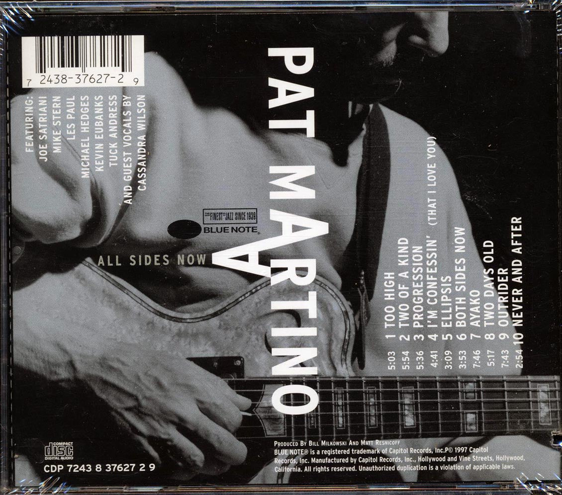 Pat Martino - All Sides Now (marked/ltd stock) Music CD