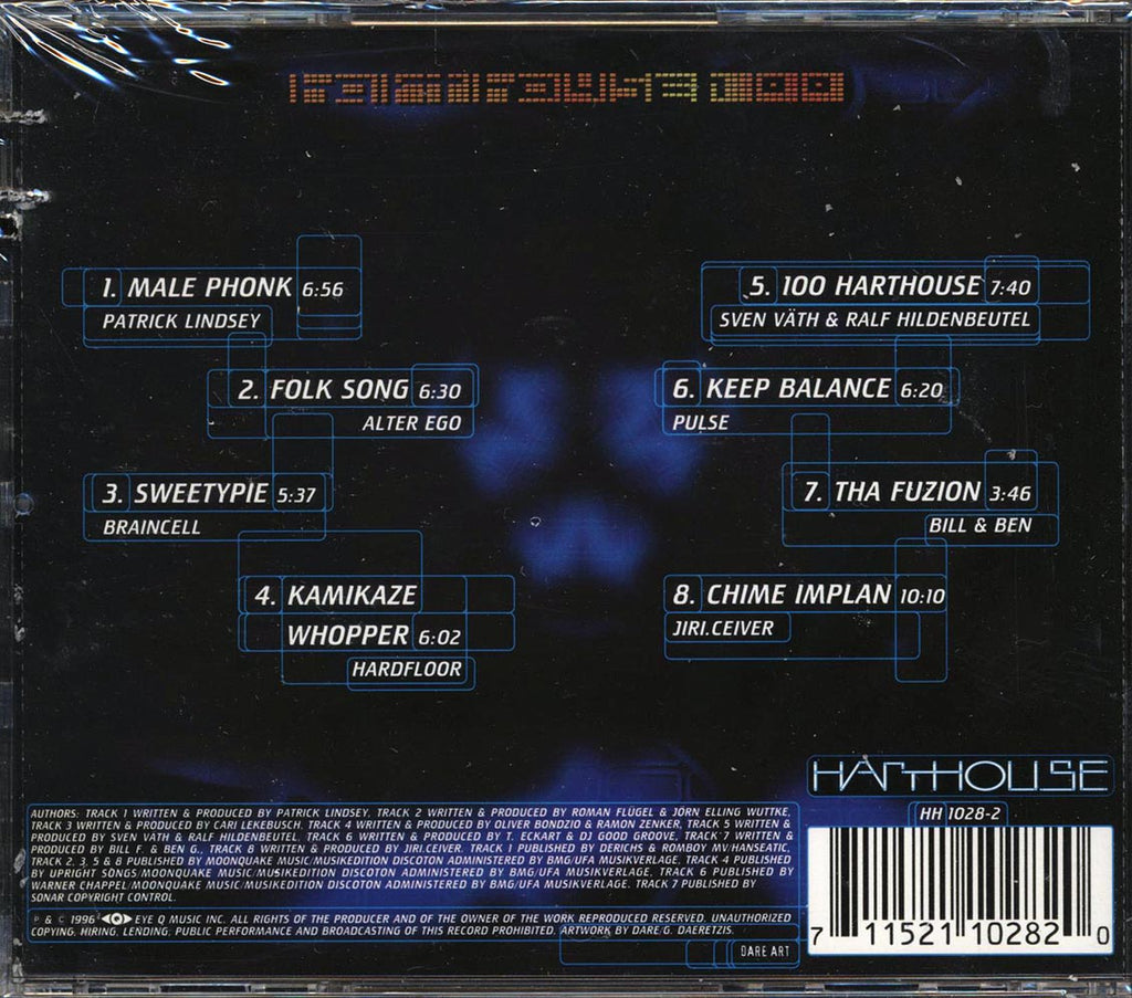 Patrick Lindsey, Alter Ego, Braincell, Etc. - Harthouse 100 (marked/ltd stock) Music CD