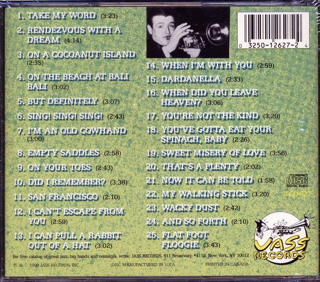 Bunny Berigan And The Rhythm Makers - Volume 1: 1936 & 1938: Sing! Sing! Sing! Music CD