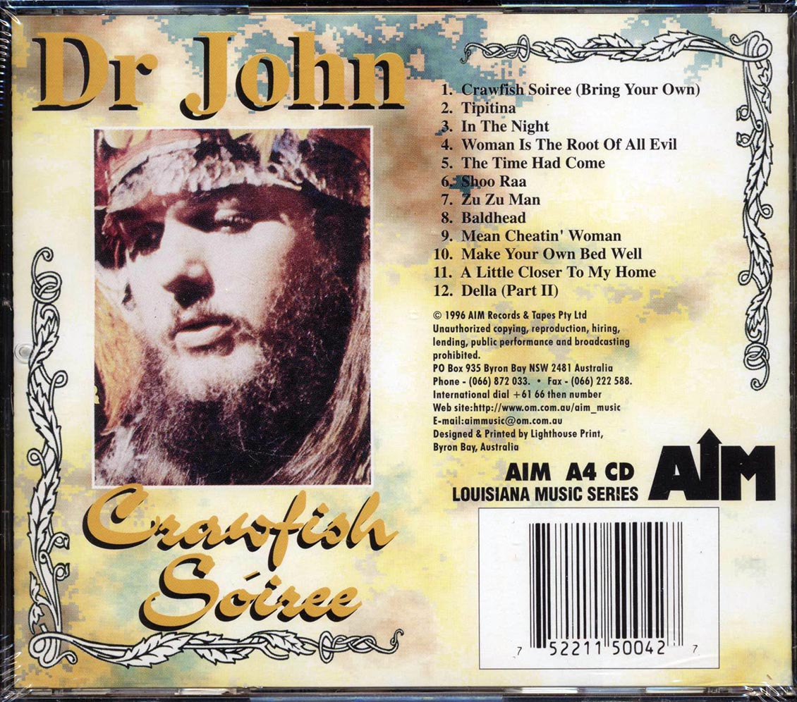 Dr. John - Crawfish Soiree Music CD