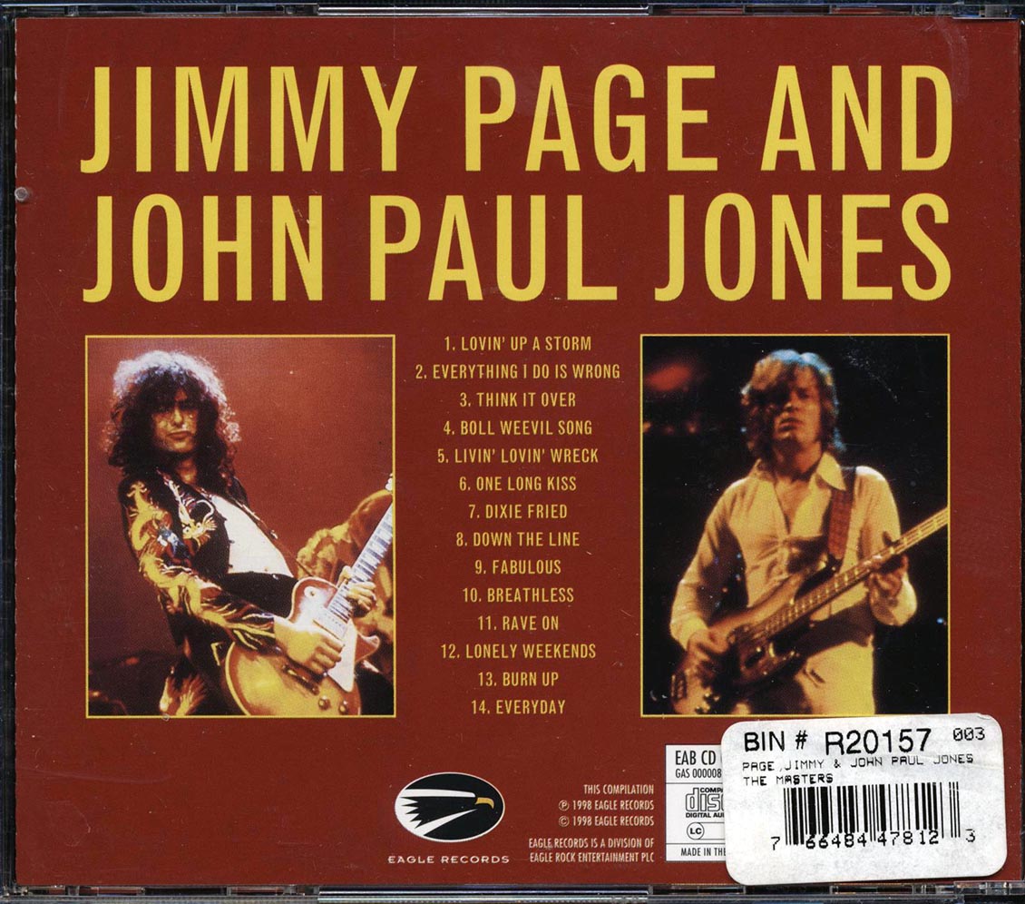 Jimmy Page, John Paul Jones - The Masters: No Introduction Necessary Music CD