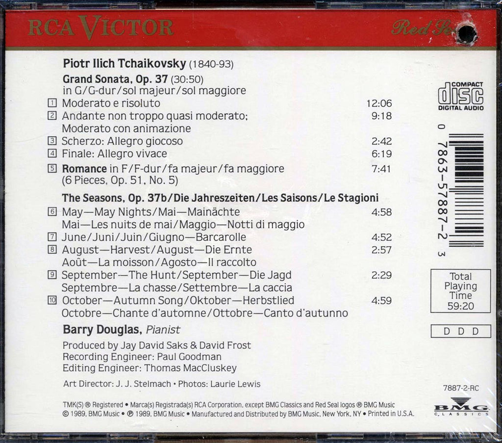 Barry Douglas - Tchaikovsky: Grand Sonata; The Seasons Excerpts Music CD