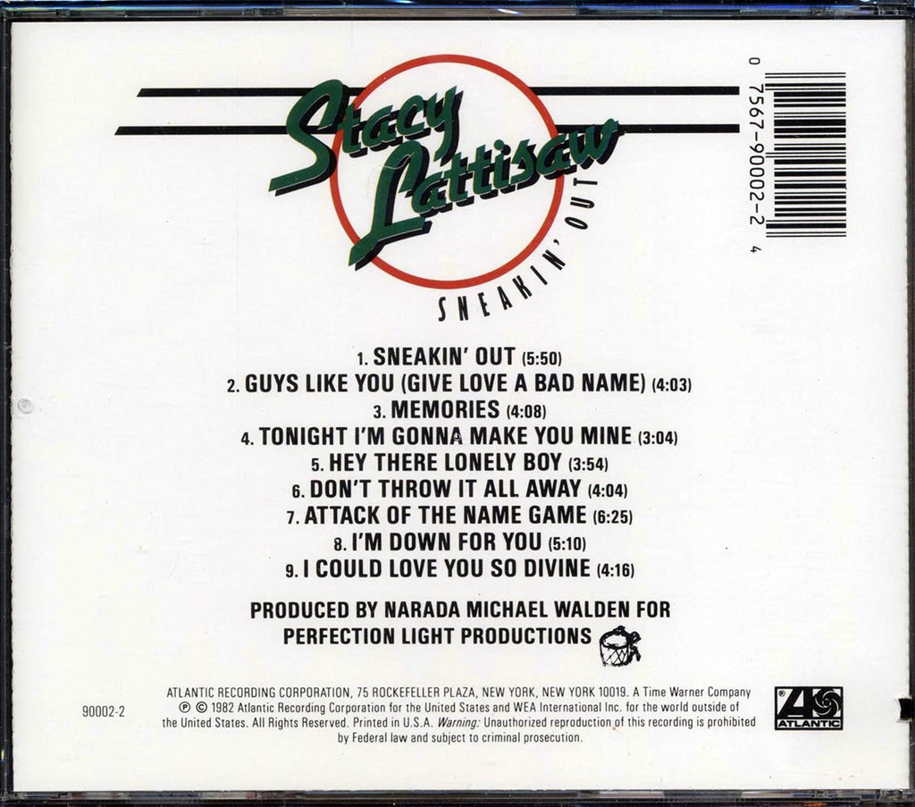 Stacy Lattisaw - Sneakin' Out (marked/ltd stock) Music CD