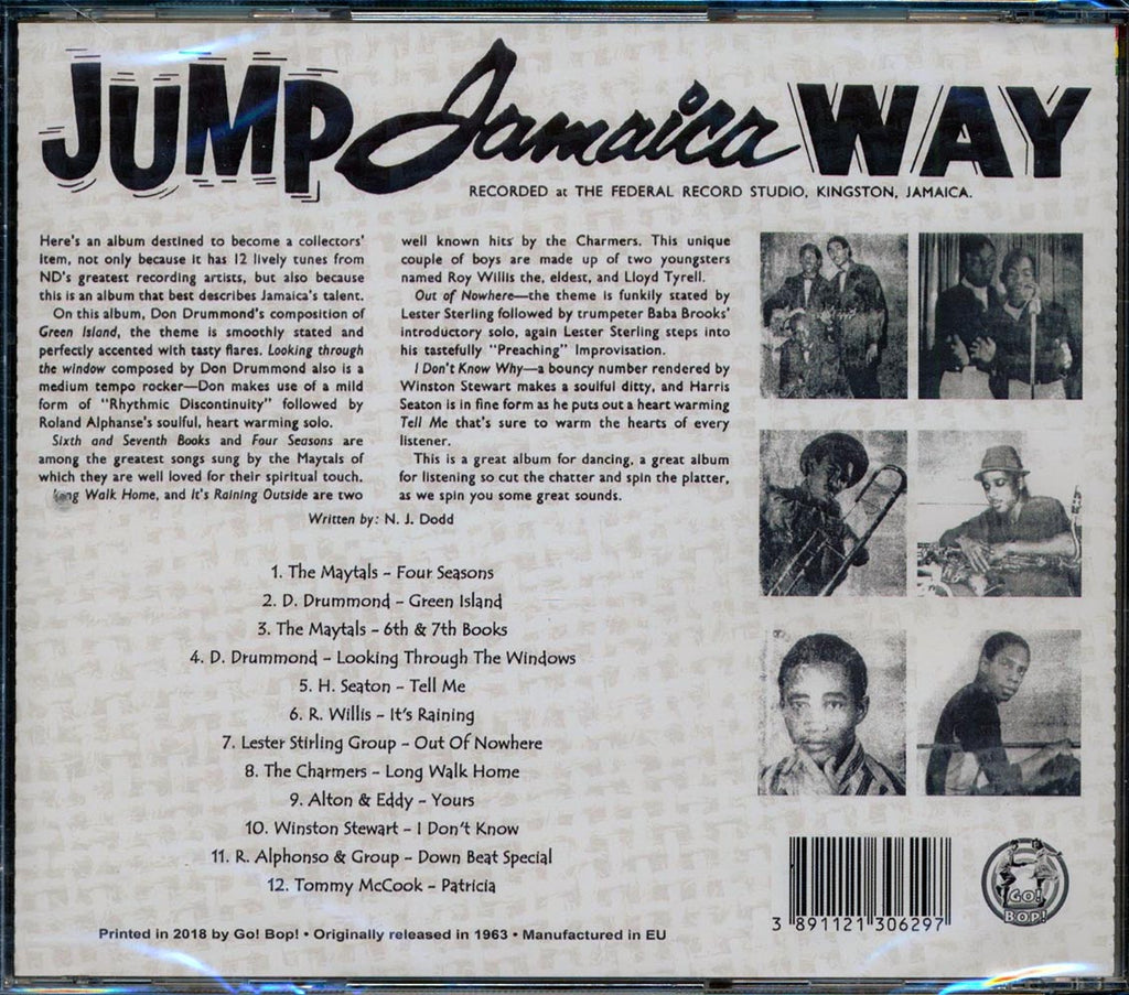 Toots & The Maytals, Don Drummond, Tommy McCook, Roland Alphonso, Etc. - Jump Jamaica Way Music CD