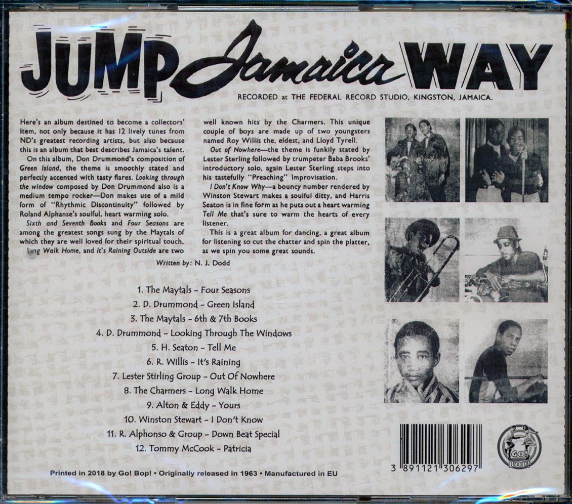 Toots & The Maytals, Don Drummond, Tommy McCook, Roland Alphonso, Etc. - Jump Jamaica Way Music CD