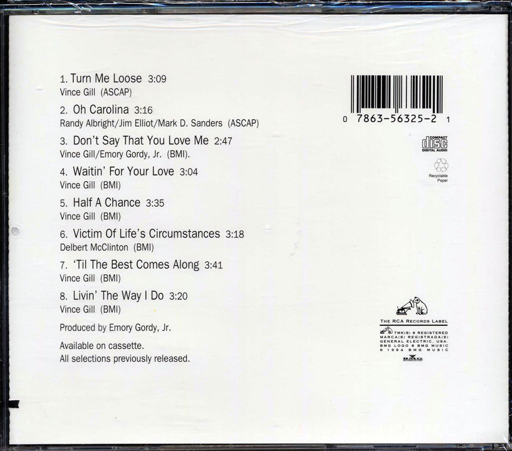 Vince Gill - Turn Me Loose (marked/ltd stock) Music CD