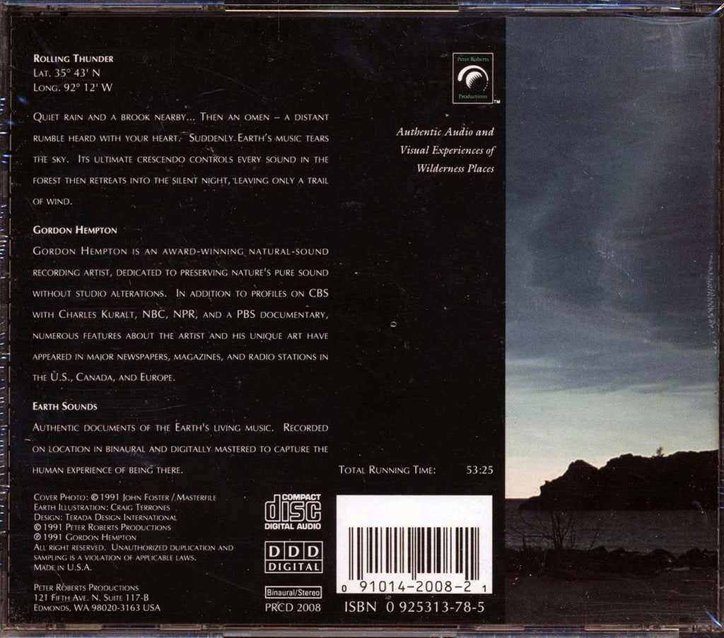 Gordon Hempton - Rolling Thunder Music CD