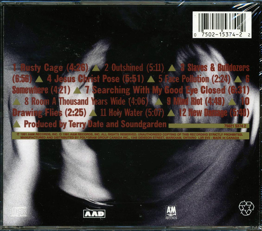 Soundgarden - Badmotorfinger Music CD