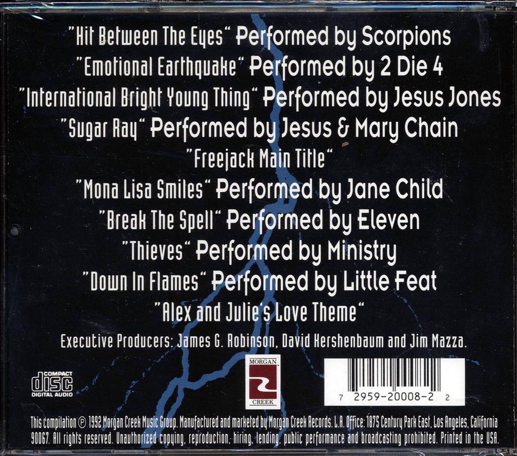 Scorpions, 2 Die 4, Jesus Jones, Etc. - Freejack Soundtrack Music CD