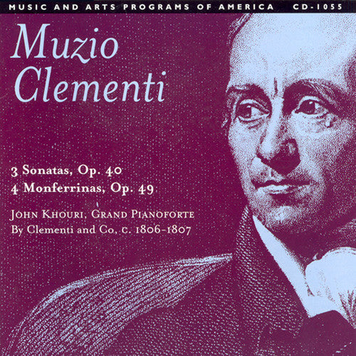 Clementi / Khouri - 3 Sonatas Op 40 / 4 Monferrinas Op 49 - Music CD