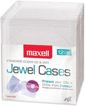 Maxell 190069d Cd-360 Cd/dvd Jewel Boxes 12pk Clr - Maxell 190069d Cd-360 Cd/dvd Jewel Boxes 12pk Clr
