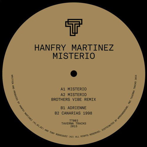 Martinez,hanfry - Misterio (incl. Brothers Vibe Remix) - Vinyl Record
