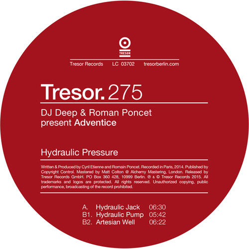 Dj Deep & Roman Poncet - Hydraulic Pressure - Vinyl Record