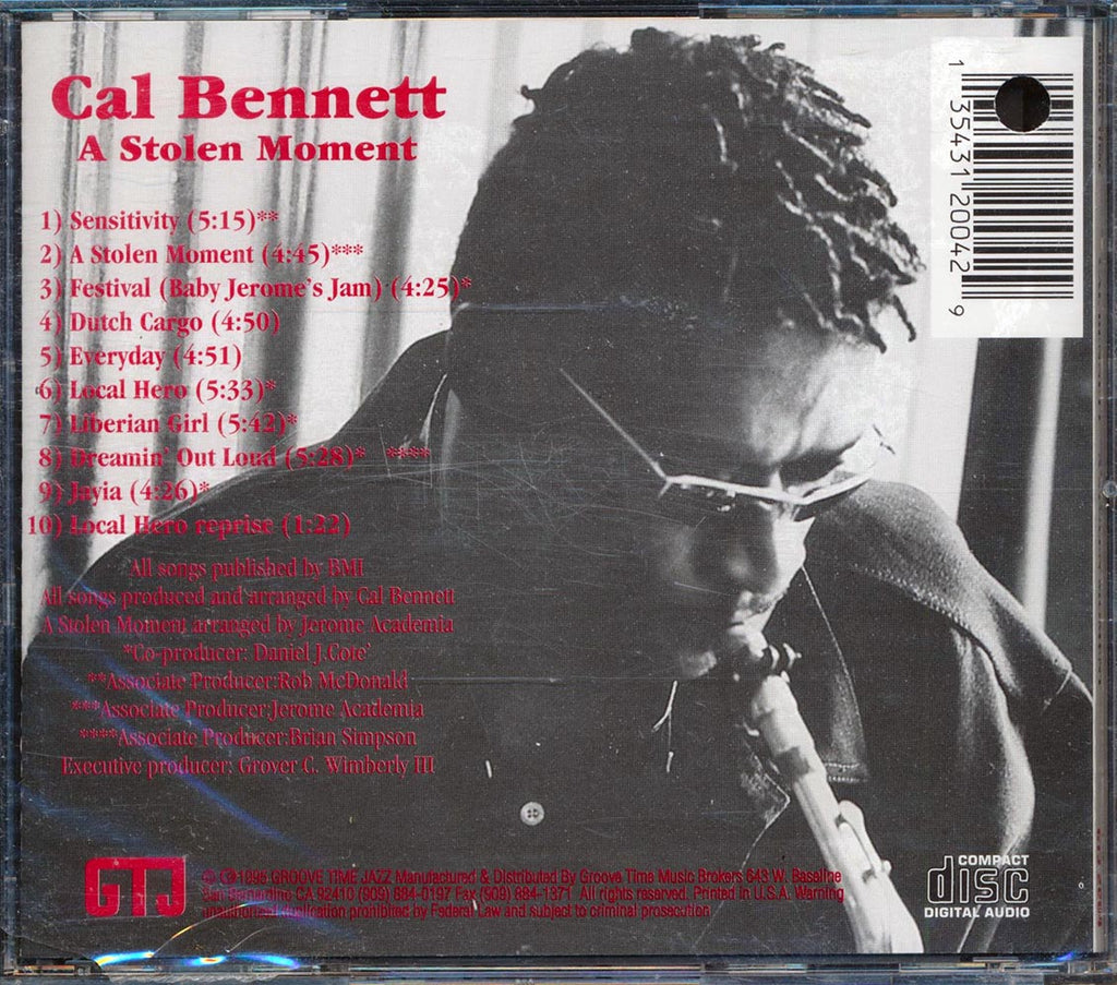 Cal Bennett - A Stolen Moment (marked/ltd stock) Music CD