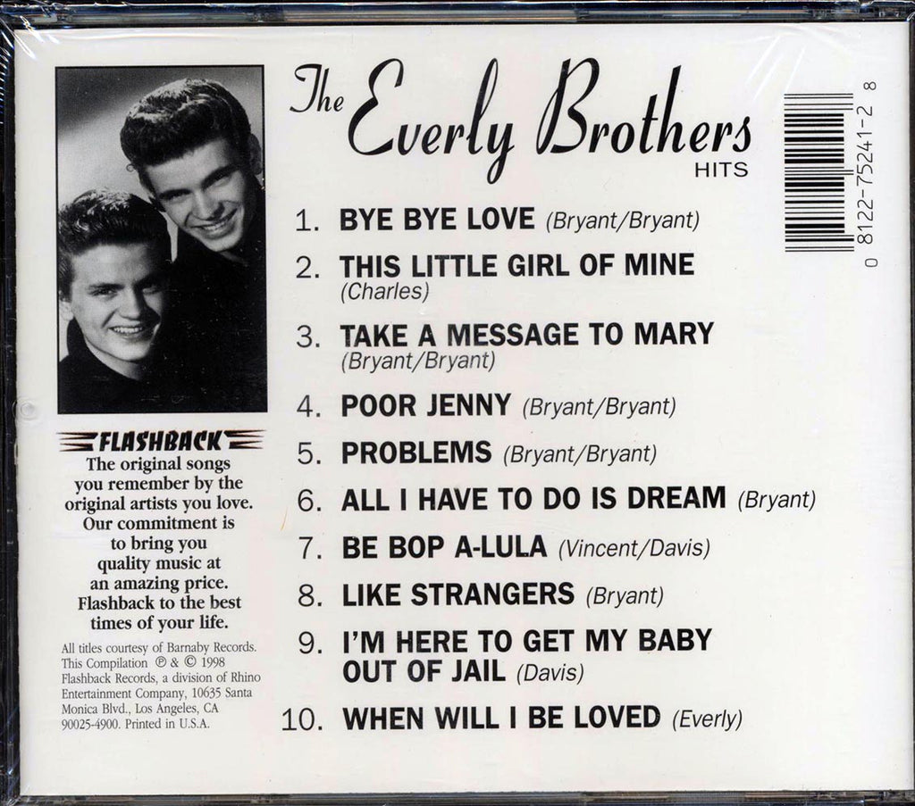 The Everly Brothers - Hits Music CD