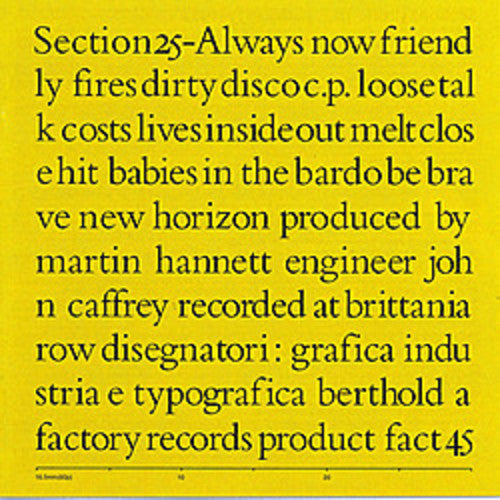 Section 25 - Always Now - Music CD