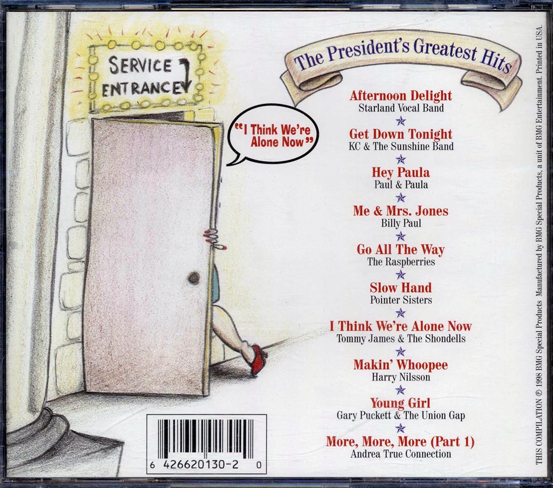 KC & The Sunshine Band, The Pointer Sisters, The Raspberries, Etc. - The President's Greatest Hits Music CD