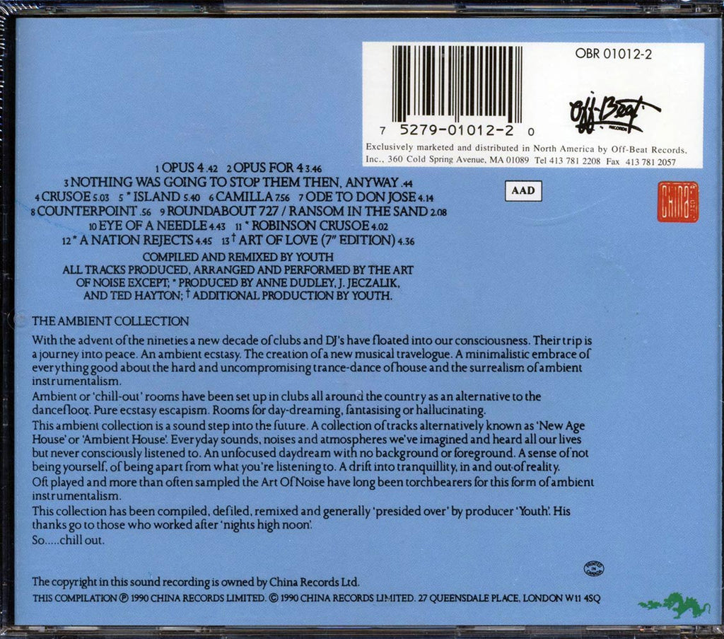 Art Of Noise - The Ambient Collection Music CD