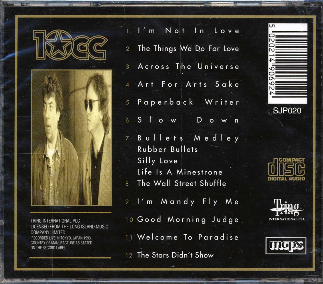 10CC - In Concert Music CD