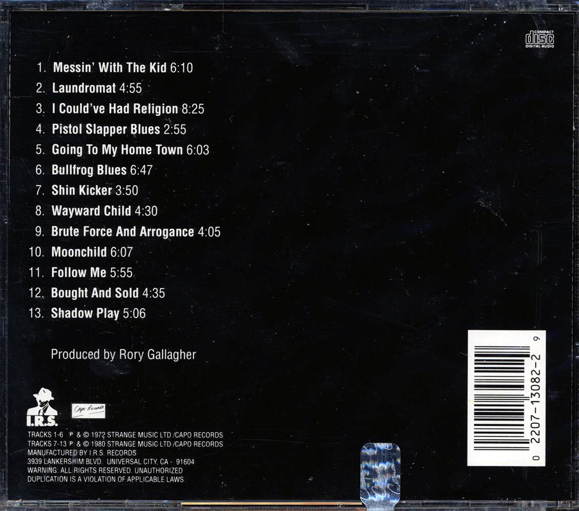 Rory Gallagher - Live In Europe Music CD