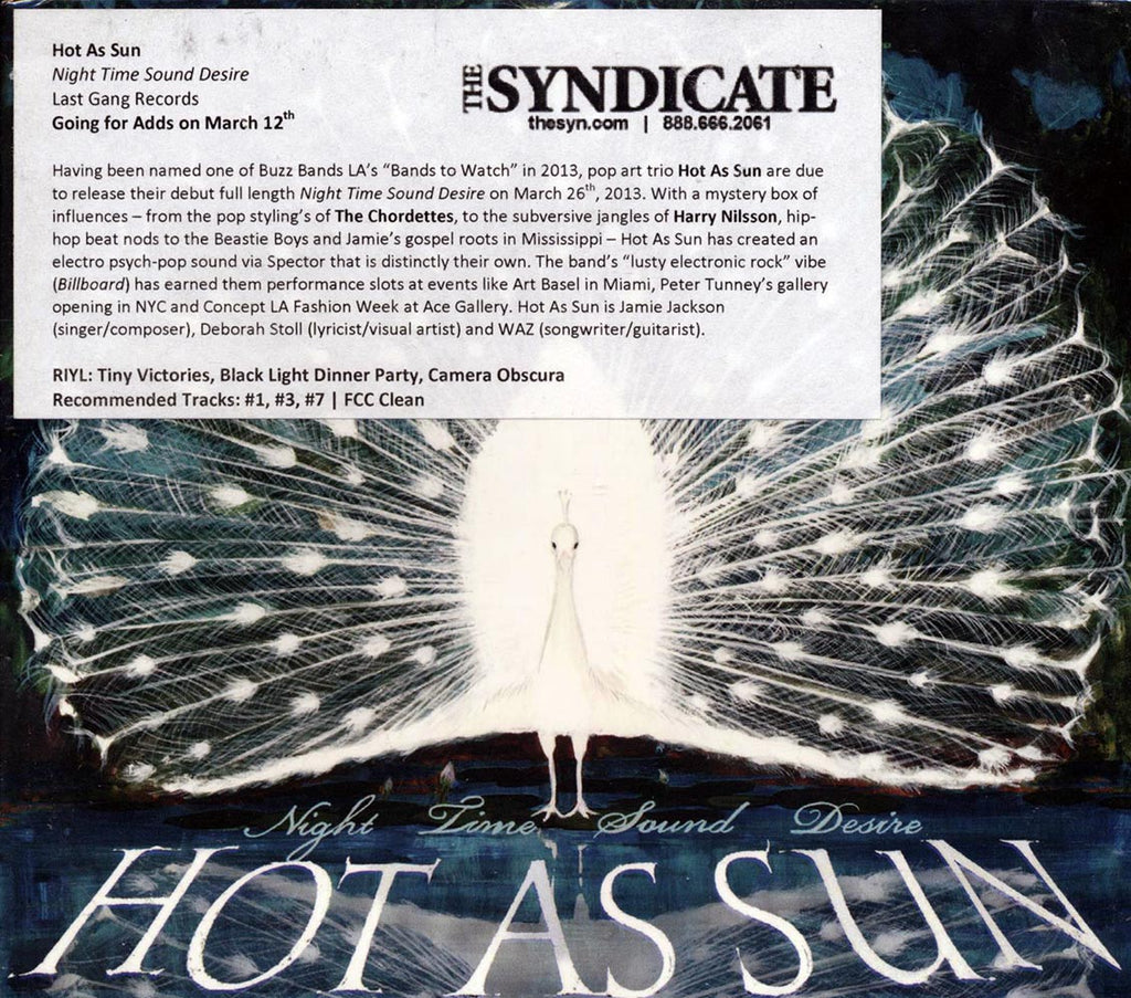 Hot As Sun - Night Time Sound Music CD