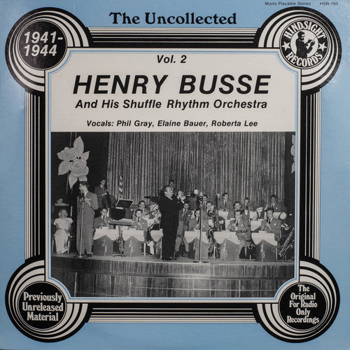 Busse,henry & Orchestra - Uncollected 2 - Vinyl Record