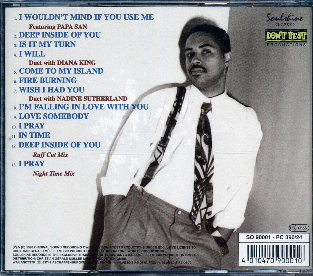 Jr. Tucker - Deep Inside Of You Music CD