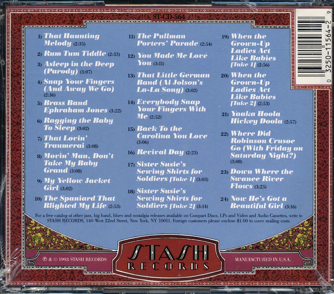 Al Jolson - You Made Me Love You (24 tracks) Music CD