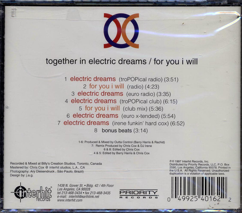 Outta Control - Together In Electric Dreams: For You I Will (marked/ltd stock) Music CD